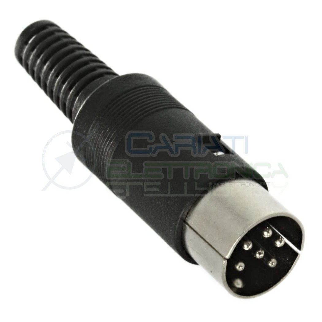 Connettore Spina Volante maschio DIN 6 Poli pin PS MIDI Generico