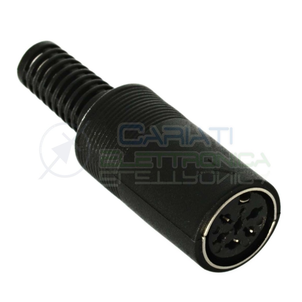 Connettore presa Volante Femmina DIN 6 Poli pin PS MIDI per cavo Generico