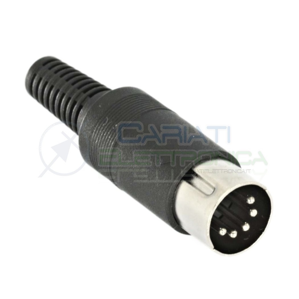 Connettore Spina Volante maschio DIN 5 Poli pin PS MIDI Generico