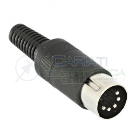 Connettore Spina Volante maschio DIN 5 Poli pin PS MIDI Generico