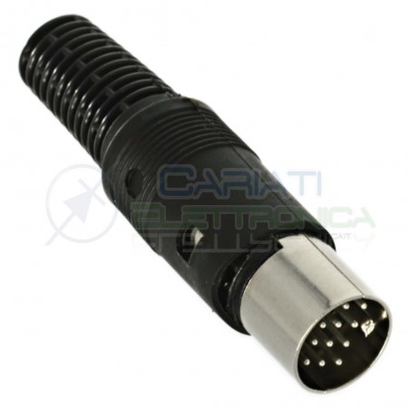 Connettore Spina Volante maschio DIN 13 Poli pin PS ATARI ST Kenwood Roland Generico