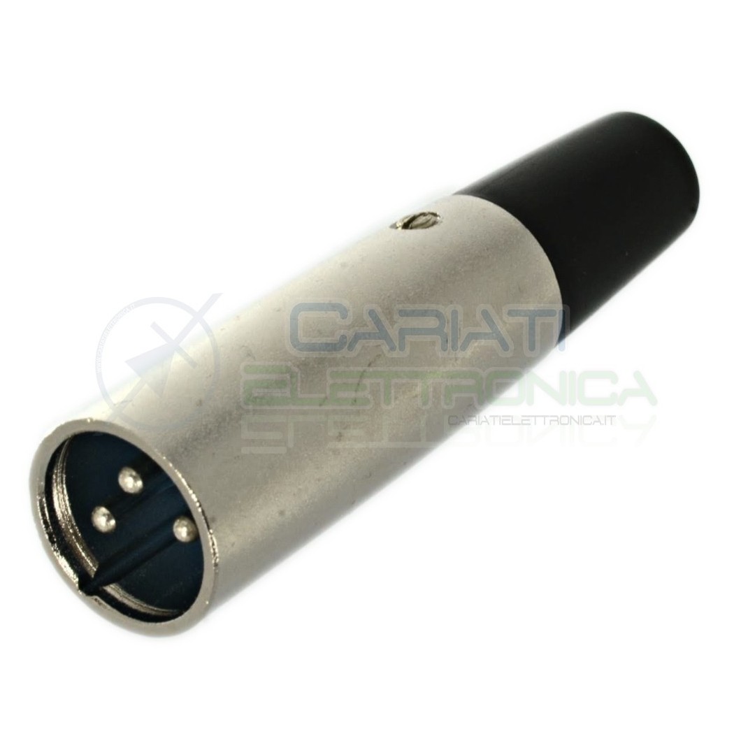 Connettore Plug Maschio Spina Microfonica Xlr Canon 3 Pin