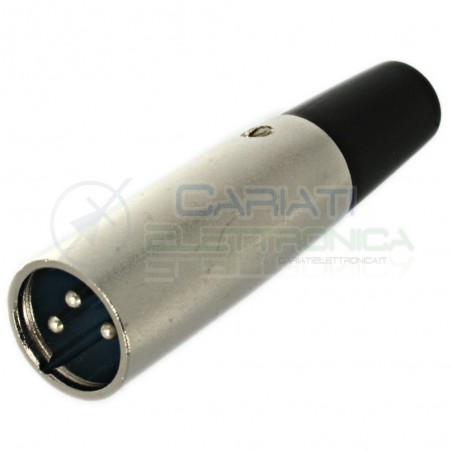Connettore Plug Maschio Spina Microfonica Xlr Canon 3 Pin