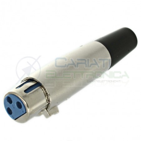 Connettore Plug Femmina Presa Microfonica Xlr Canon 3 Pin
