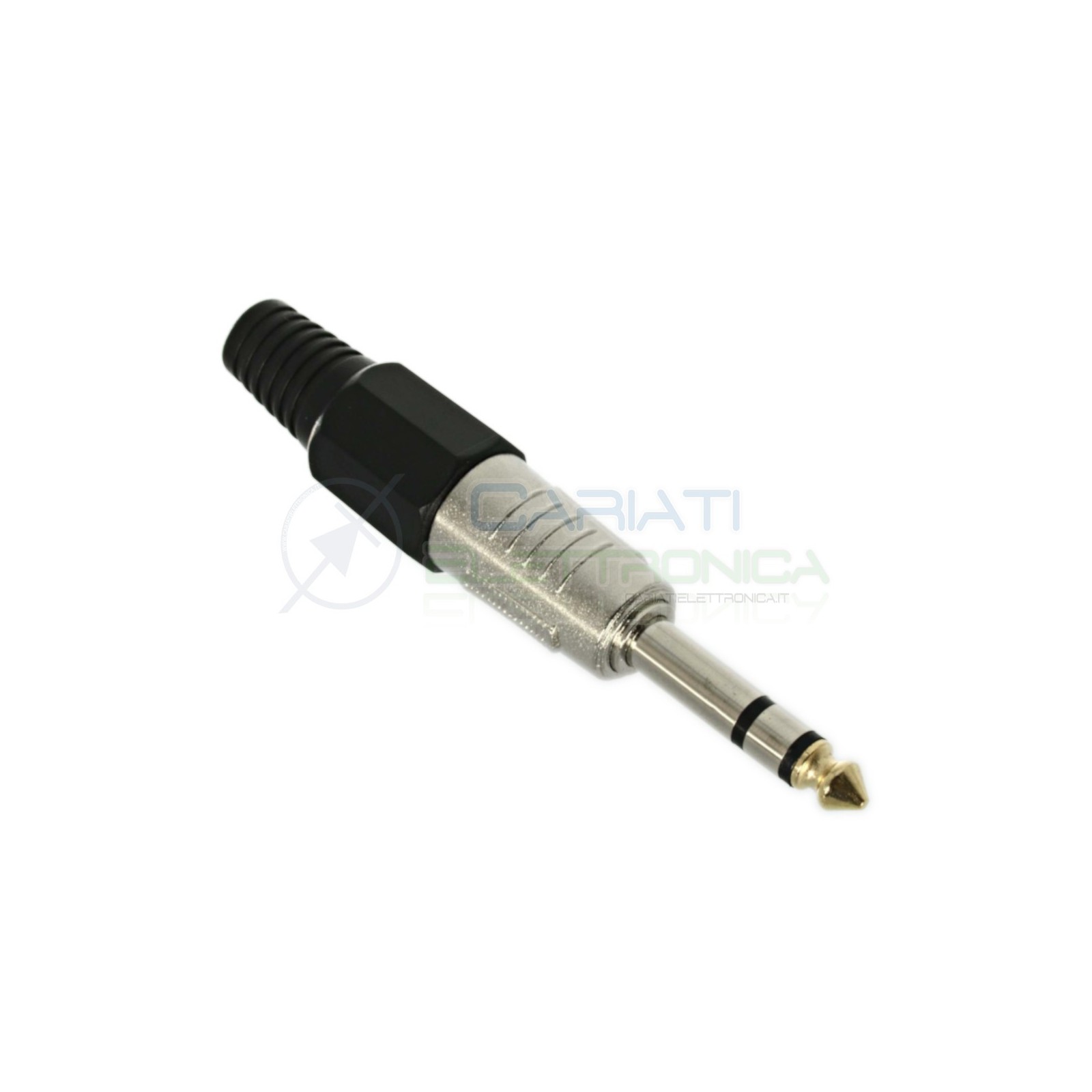 Spina Plug Jackconnettore PREFESSIONALE MASCHIO STEREO 6.3mm 6.3 mm CON PASSACAVO connettore