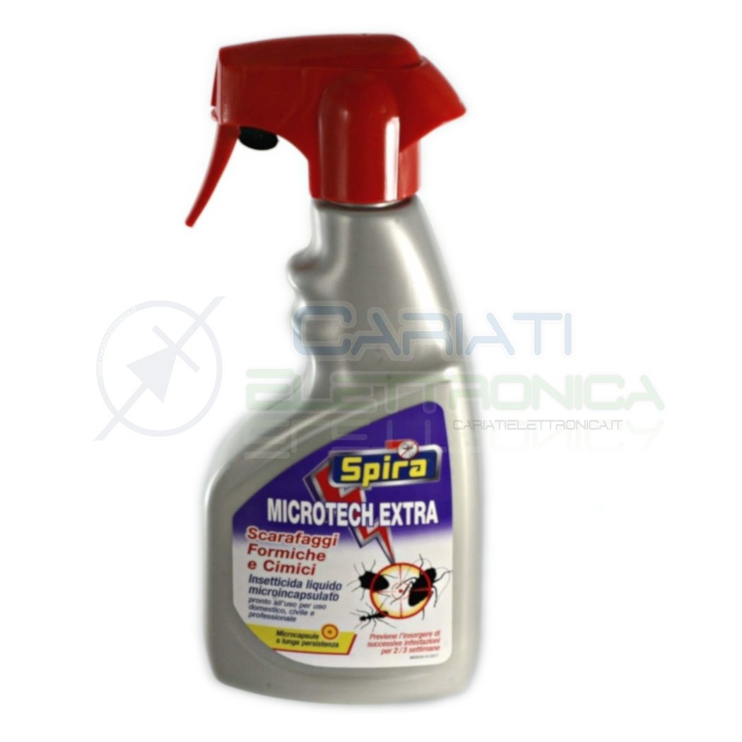 INSETTICIDA SPIRA MICROTECH EXTRA SPRAY ANIMALI STRISCIANTI FORMICHE SCARAFAGGI