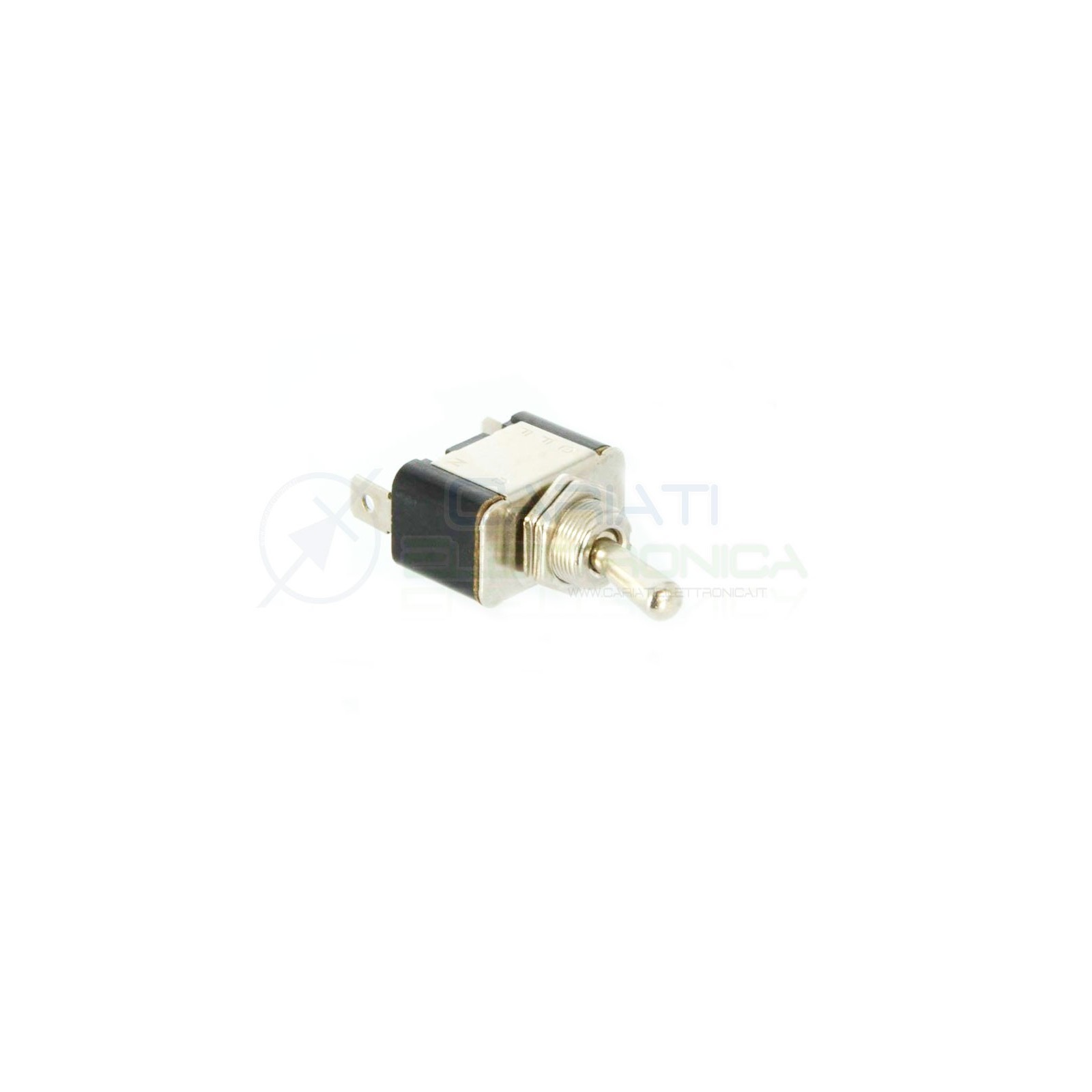 INTERRUTTORE LEVA 12V CROMATO AUTO MOTO TUNING BATTERIA