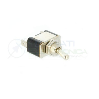 10 PEZZI INTERRUTTORE LEVA 12V CROMATO AUTO MOTO TUNING BATTERIA