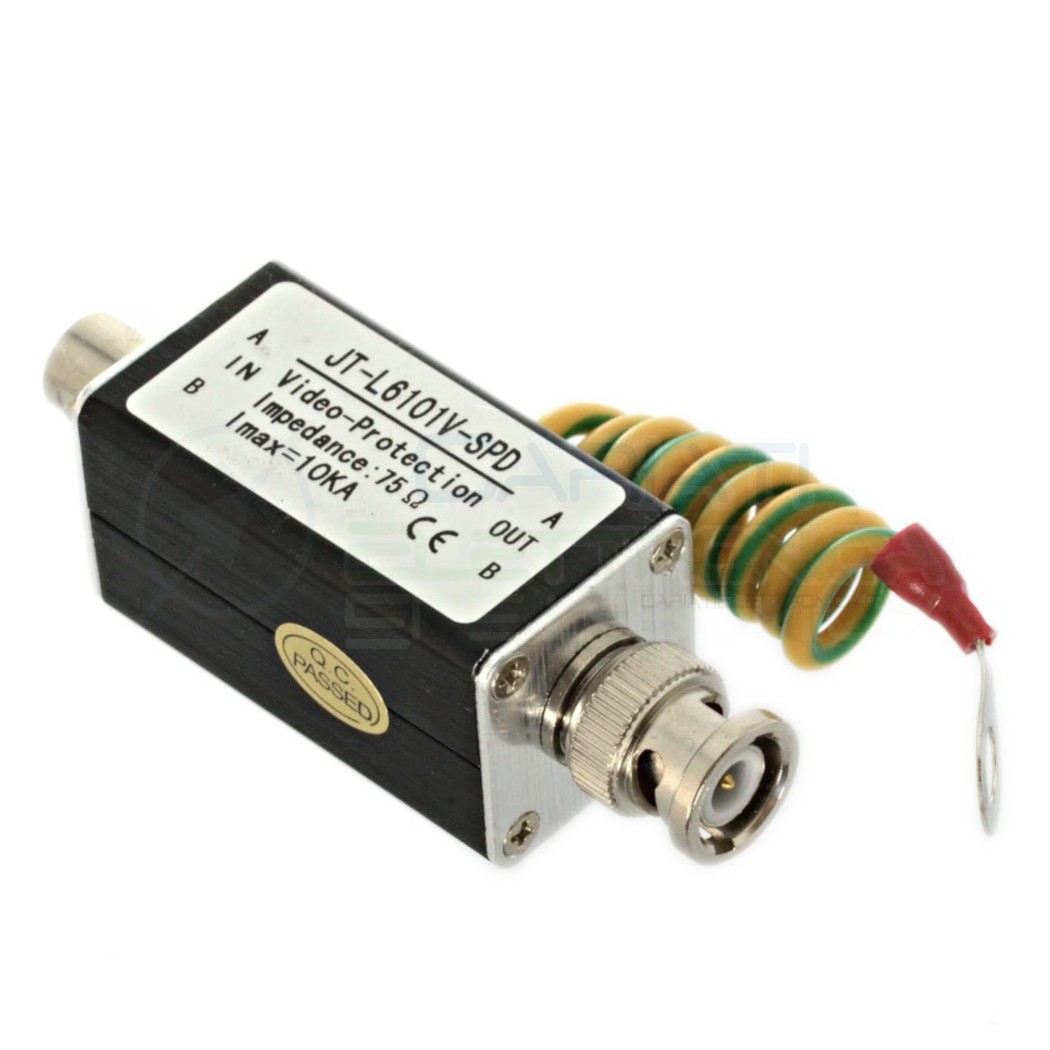 PROTEZIONE FULMINI SCARICATORE ANTENNE SEGNALE VIDEO CON ATTACCO BNC