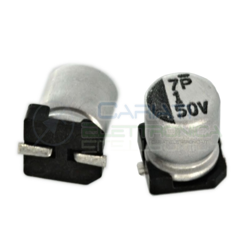 20 PEZZI Condensatore elettrolitico in SMD 1uF 50V 20% 4x5mm 85°C SAMWHA 1 uF