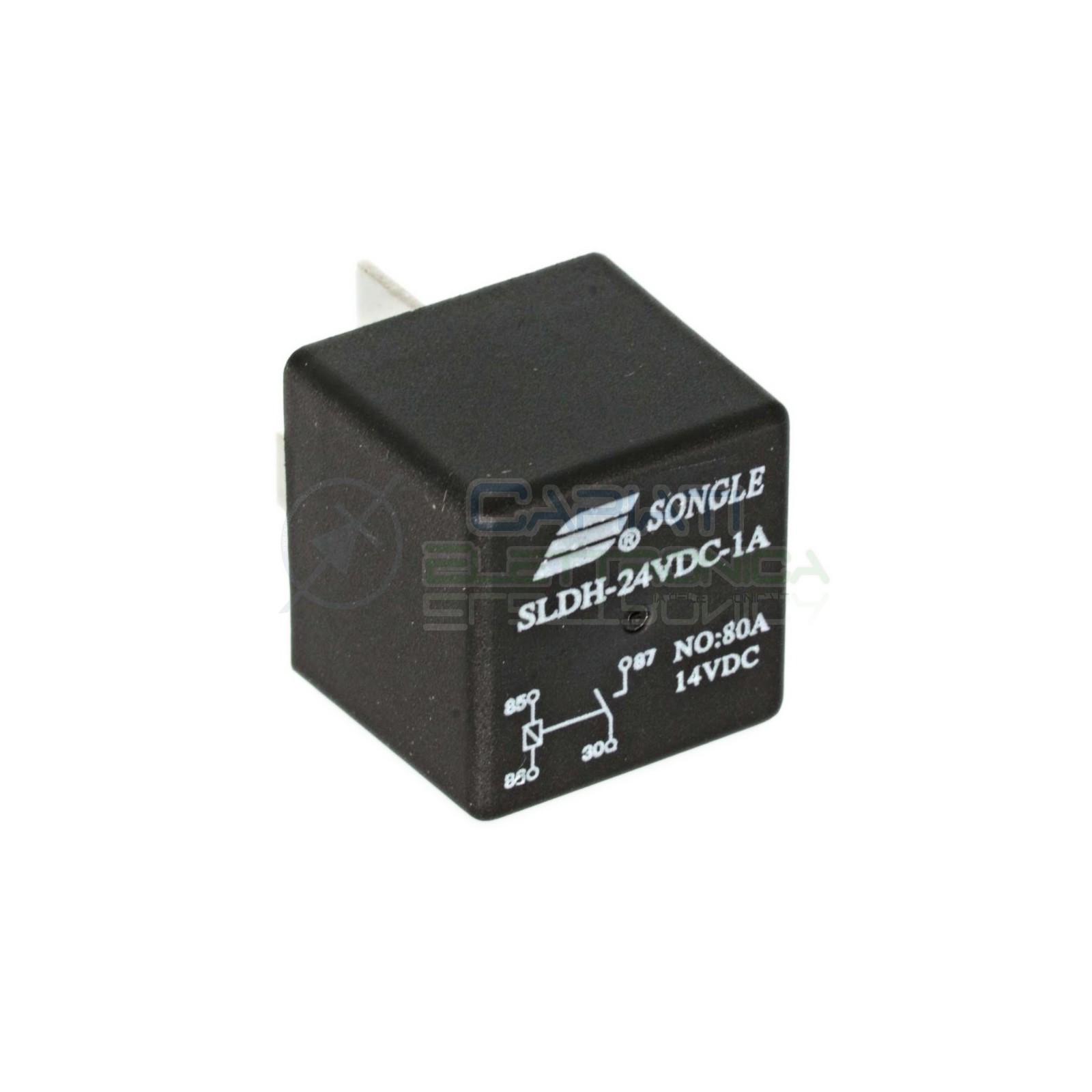 Relè Relay Relais 24V 80A 14VDC SPST 4 Pin Contatti Universale Luci Auto Moto Nautica Songle