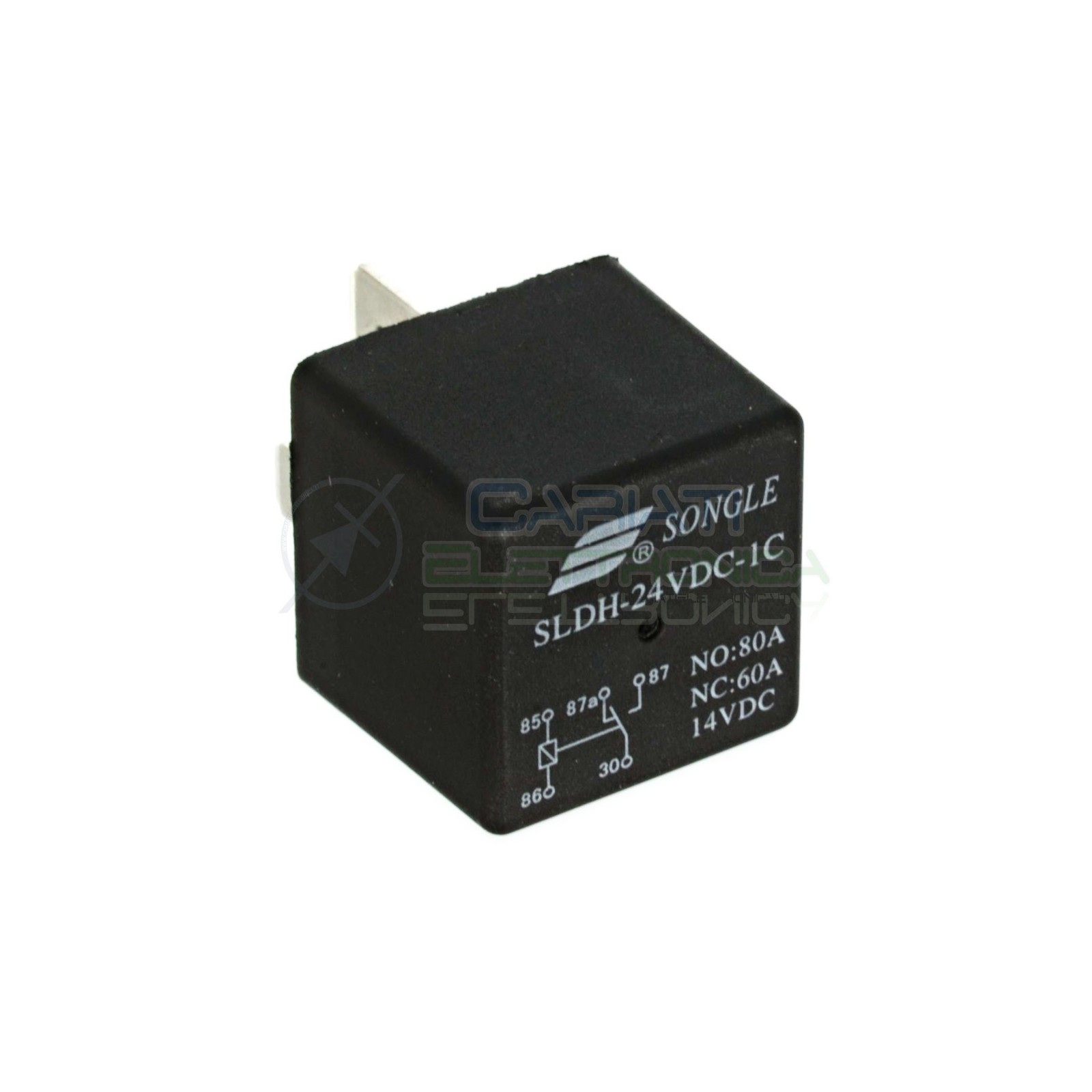 SLDH-24VDC-1C Relè Relay Relais 24V 60A 80A 14VDC SPDT 5 Pin Auto Moto Nautica Songle