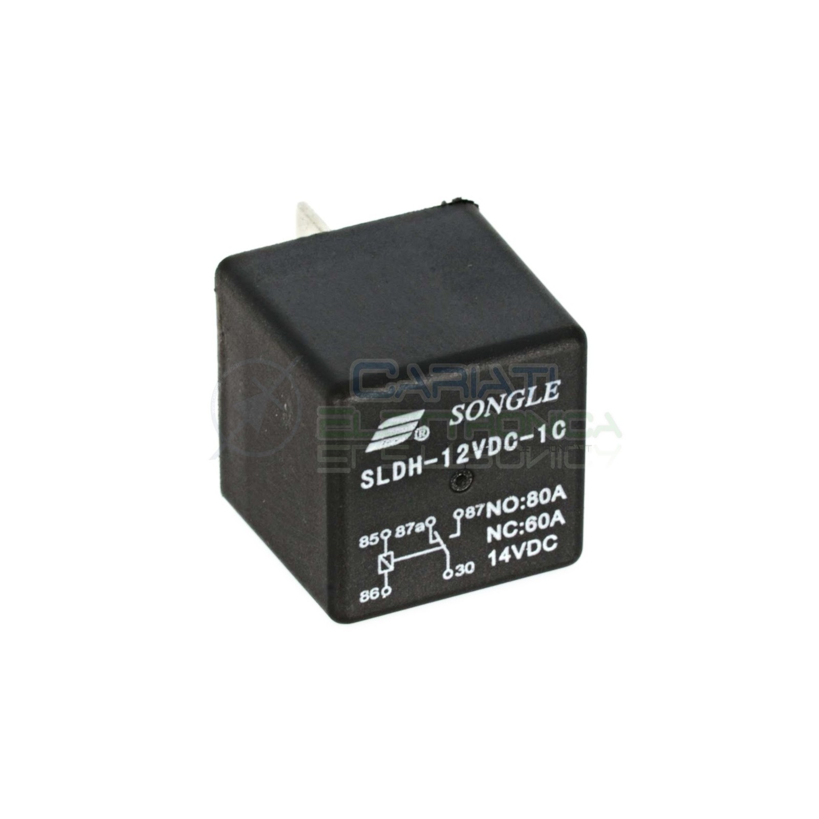 Relè SLDH-12VDC-1C 12V 60A 80A 14VDC SPDT 5 Pin Contatti Universale Luci Auto Moto Nautica Songle