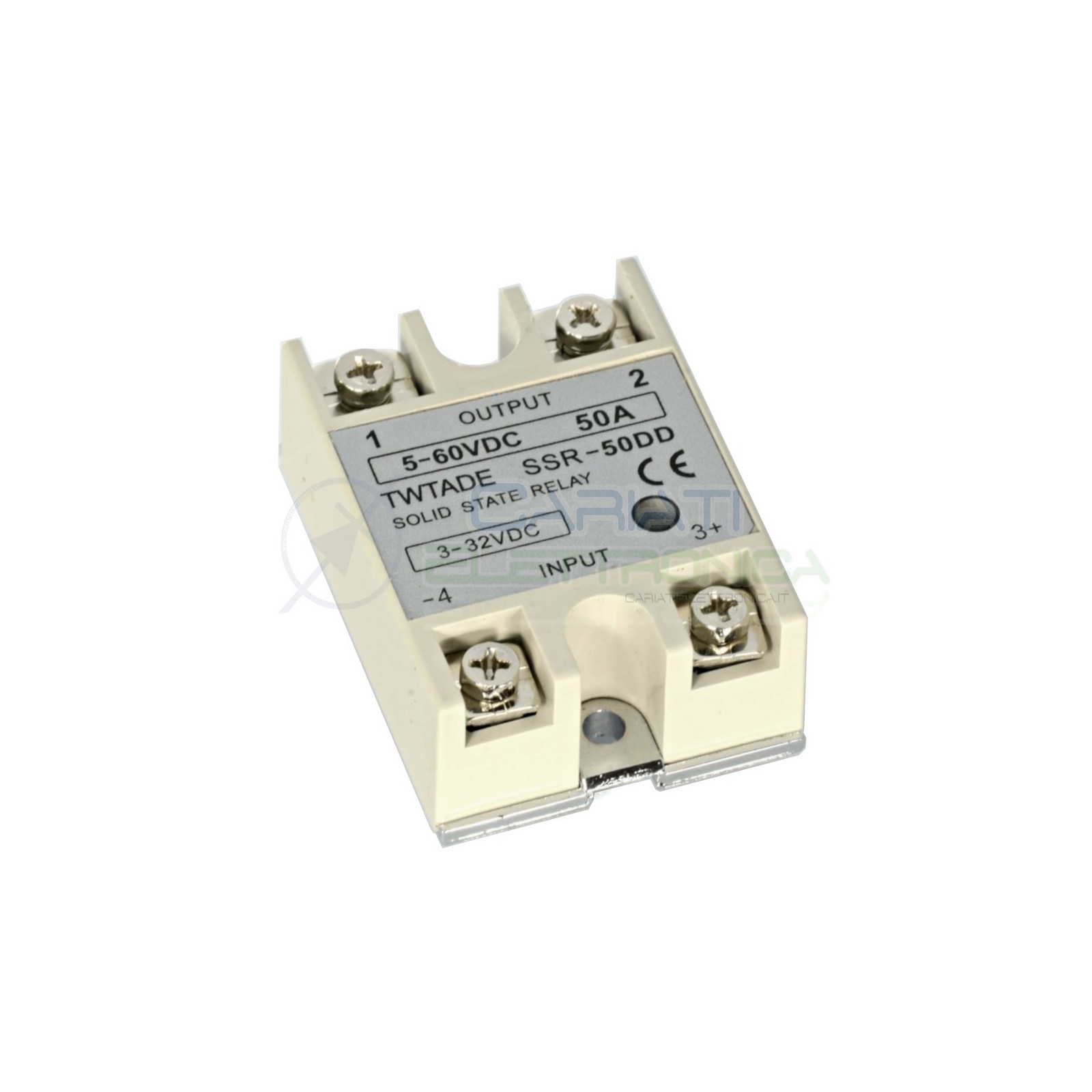 Relè Statico 50A 3-32Vdc 5-60Vdc SSR-50 DD Stato Solido RelayGenerico