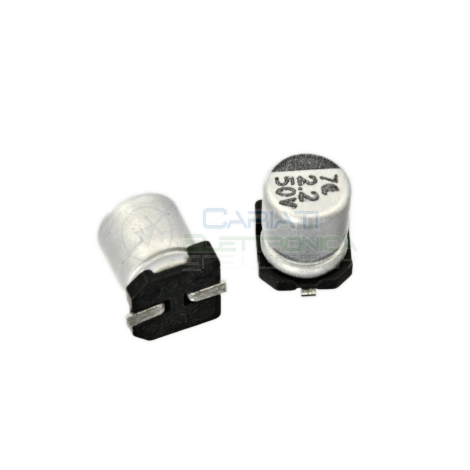 20 PEZZI Condensatore elettrolitico in SMD 2,2uF 50V 20% 4x5mm 85°C SAMWHA 2,2 uF