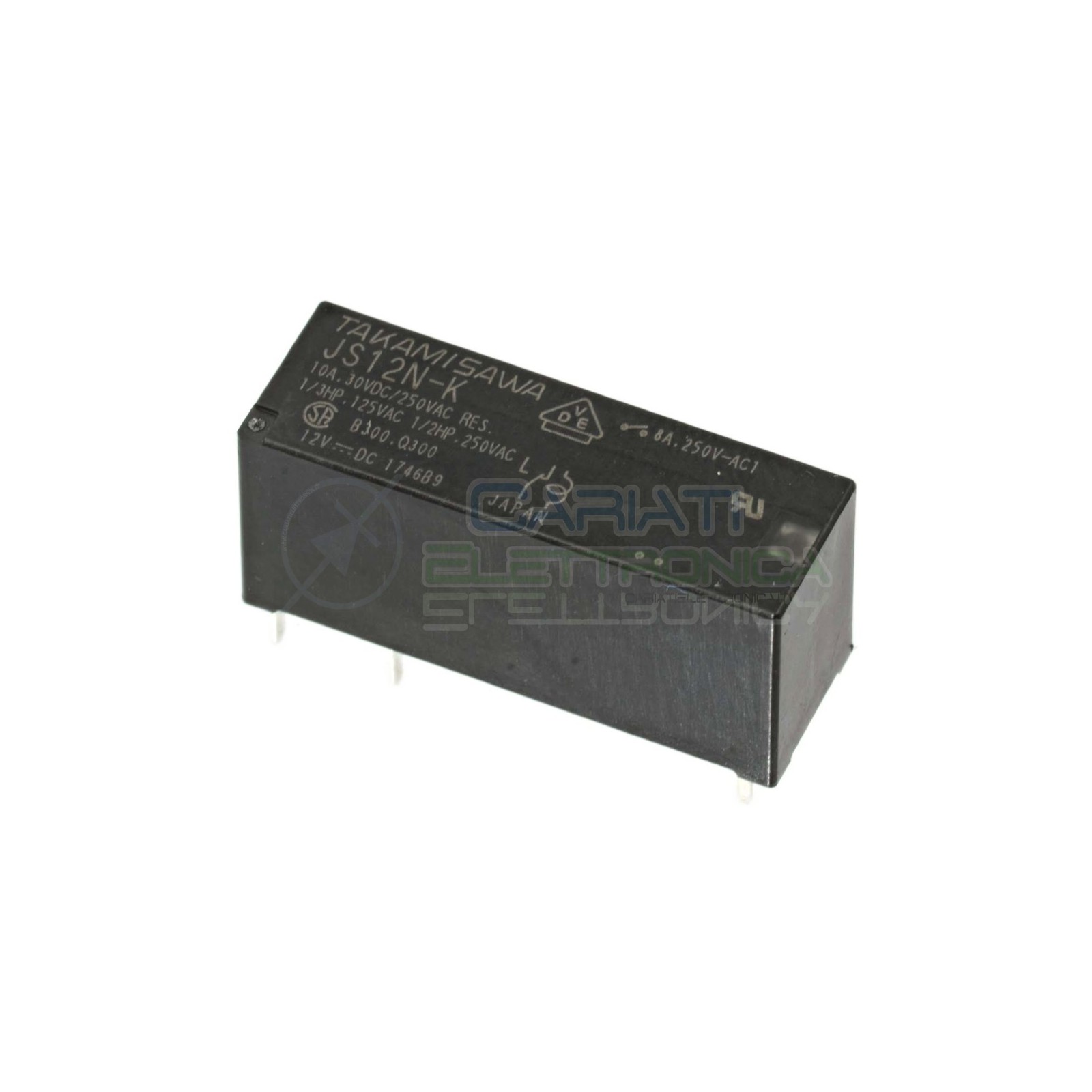 Relè Relay FUJITSU Takamisawa JS12N-K SPDT Bobina 12V contatti 10A 250Vac 30Vdc Omron