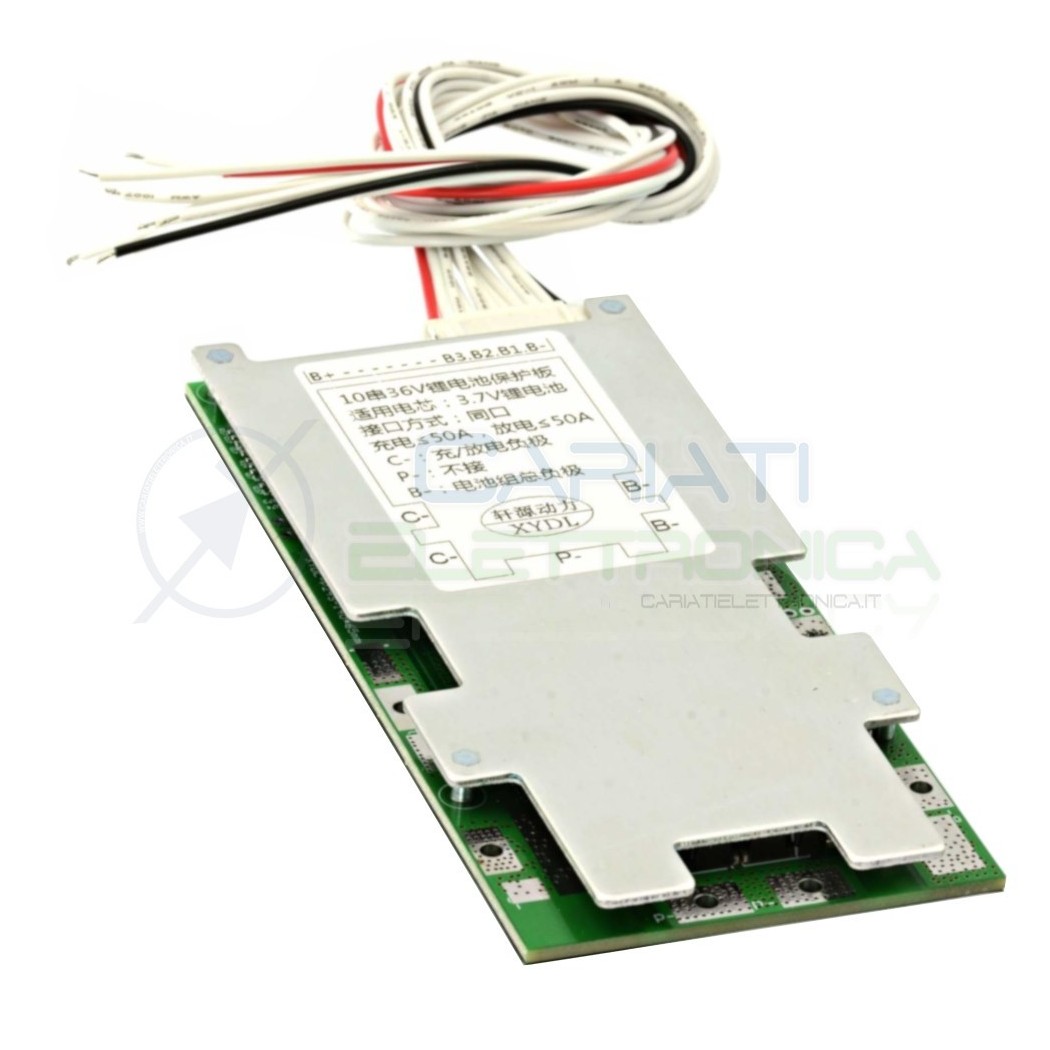 BMS Circuito di protezione 48V 50A per 13 batterie ioni di Litio Li-ion Generico