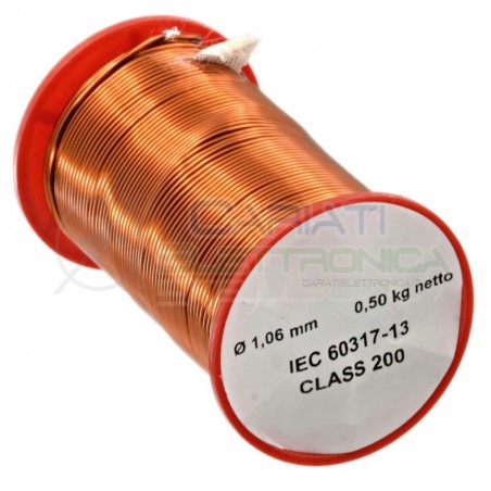 Coil wire single coated enamelled 1,06mm 500gSynflex