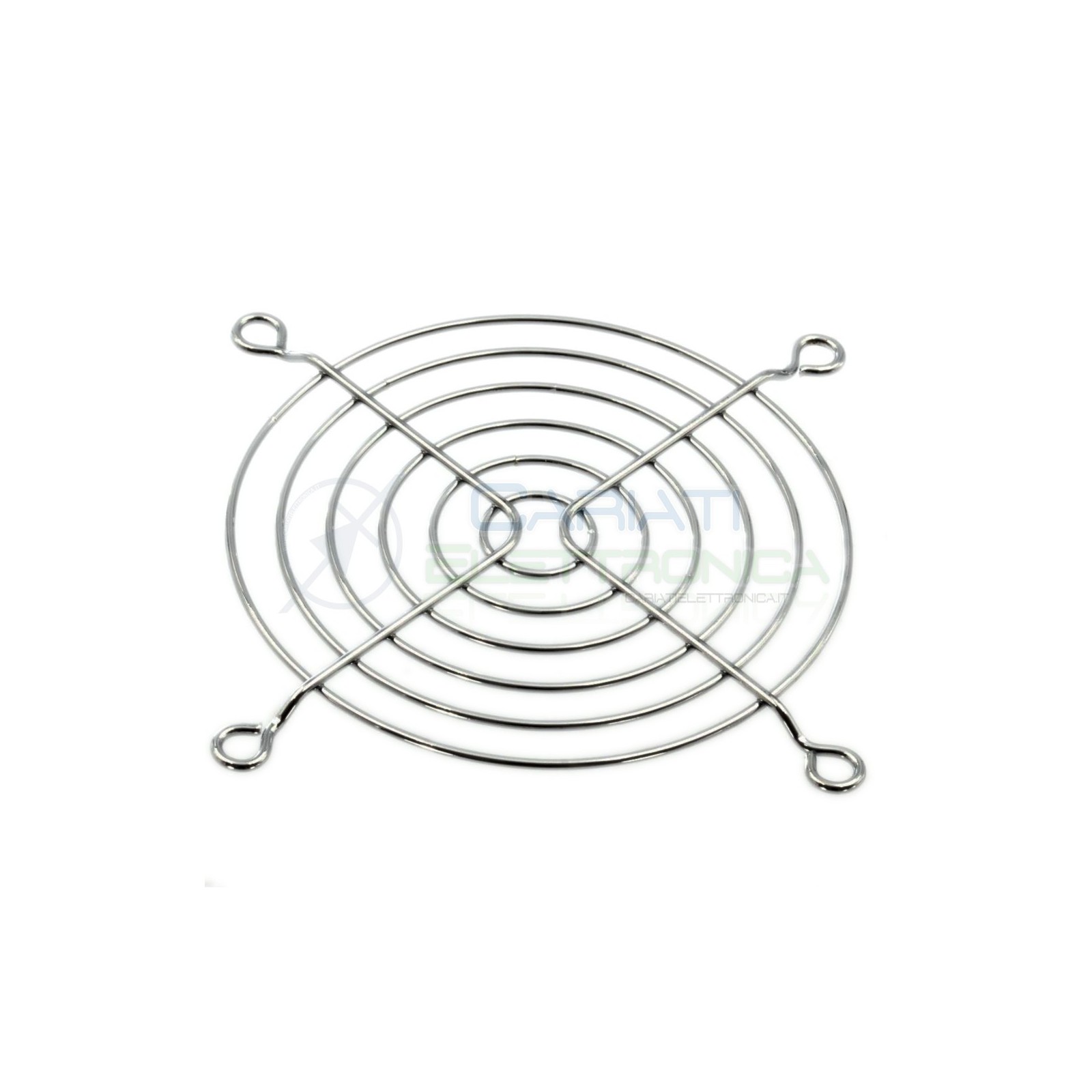 GRIGLIA DI PROTEZIONE PER VENTOLA 92 X 92 mm in metallo cromato computer case