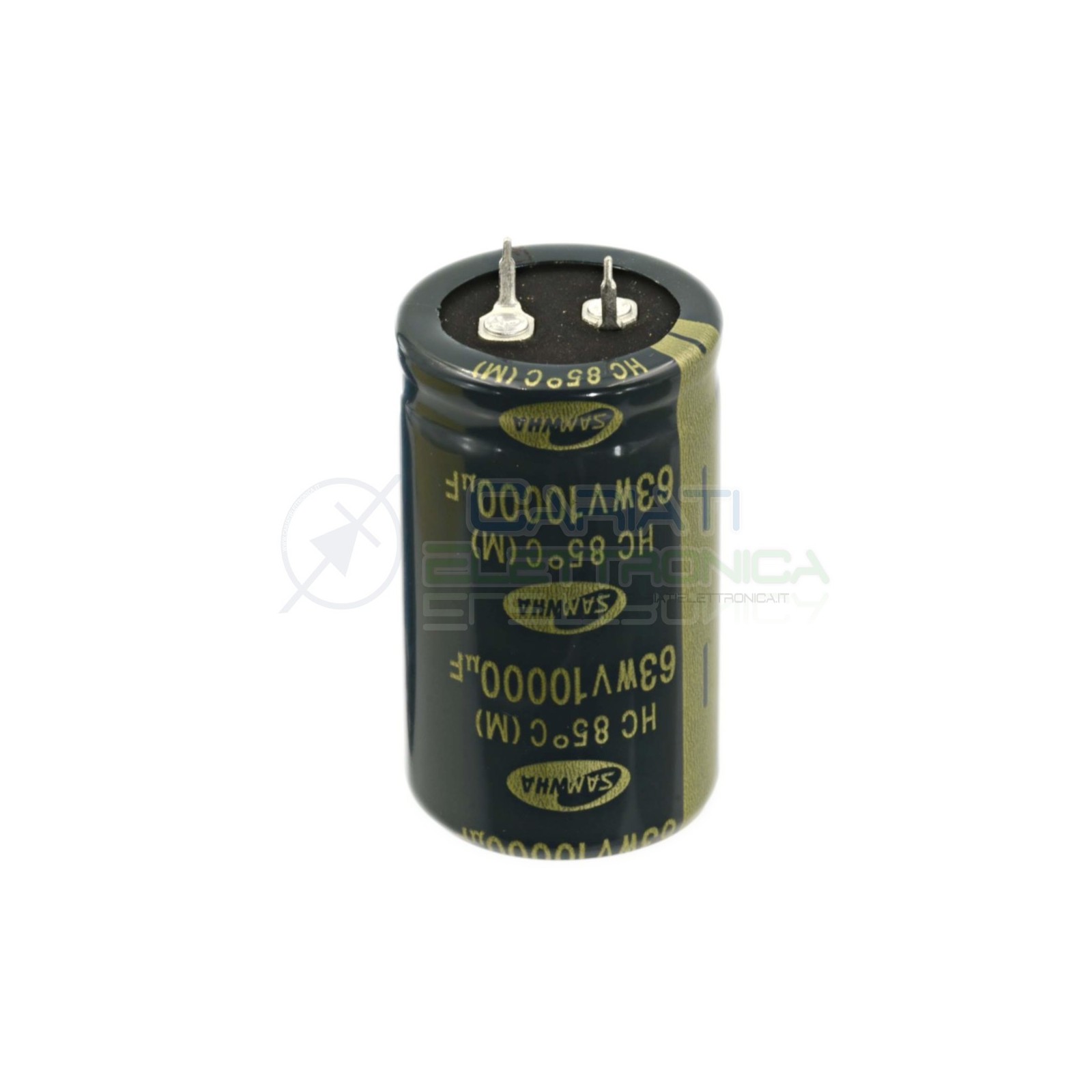 Condensatore Elelettrolitico SNAP-IN 10000uF 63V 30x50 85° PASSO 10mm SAMWHA Samwha