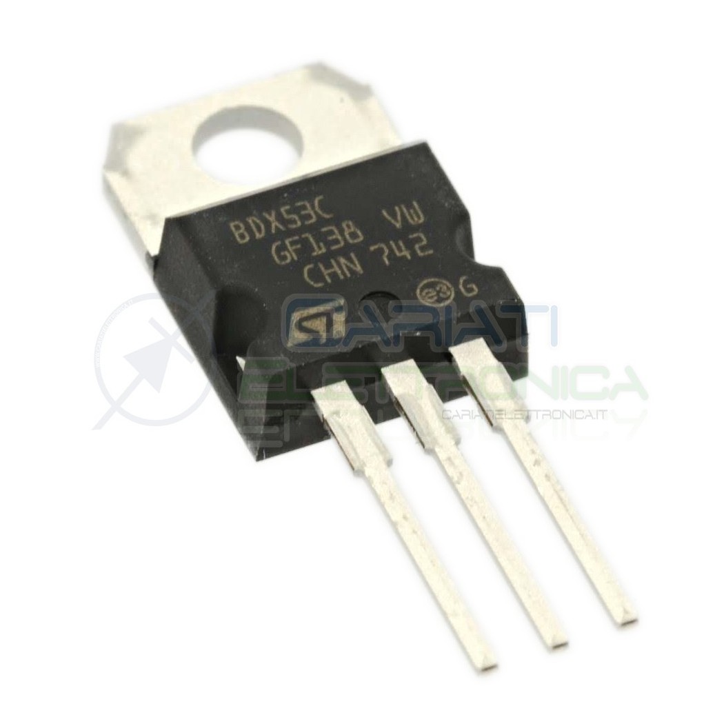 2 pezzi BDX53C Transistor Npn Darligton 100V 8A St microelectronics ST MICROELECTRONICS