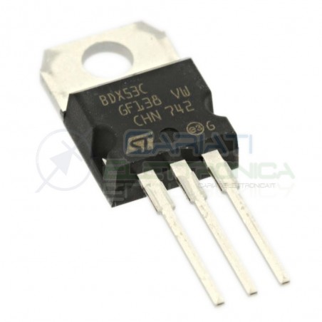 2 pezzi BDX53C Transistor Npn Darligton 100V 8A St microelectronics ST MICROELECTRONICS