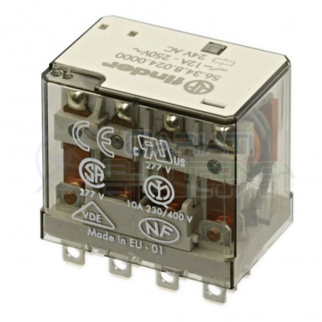 Relè industriale 56.35.8.24 4PDT Bobina 24V 14 pin 12A 250V FINDER Finder