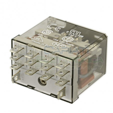 Relè industriale 56.35.8.24 4PDT Bobina 24V 14 pin 12A 250V FINDER Finder