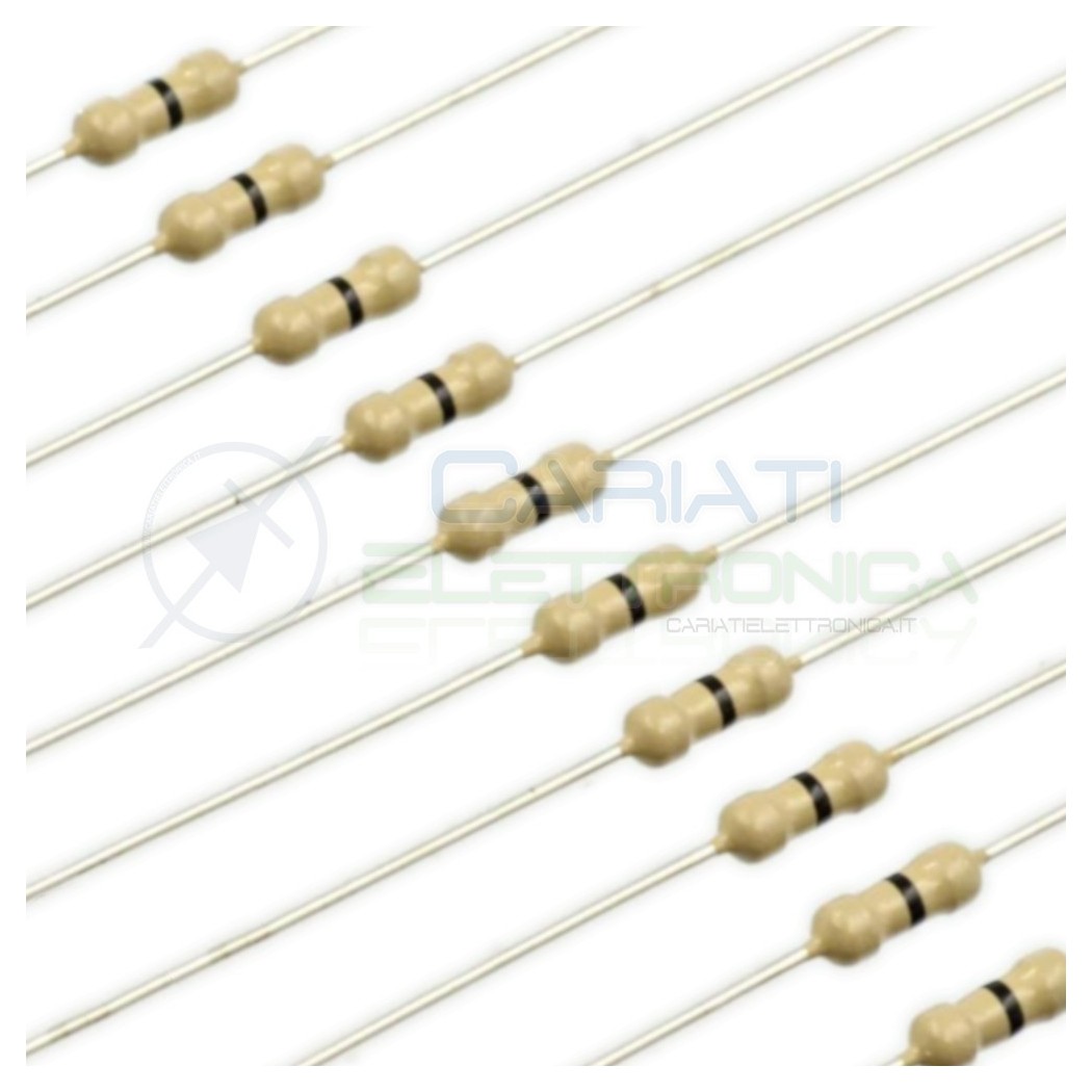 20 PEZZI DI RESISTENZE STRATO CARBONE 0 ohm 1/4W 0,25 WATT RESISTENZA 0ohm