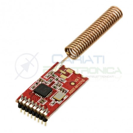 Modulo cc1101 433mhz as07-m1101s wireless radio trasmettitore ricevitore fhem Arduino Raspberry