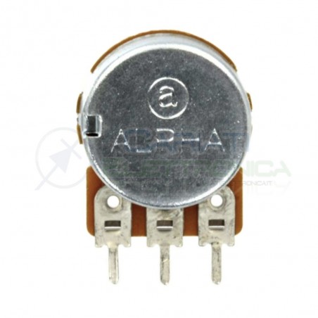 POTENZIOMETRO ROTATIVO LINEARE B20K 20K OHM 20Kohm PERNO 15mm B 20KTaiwan alpha electronic