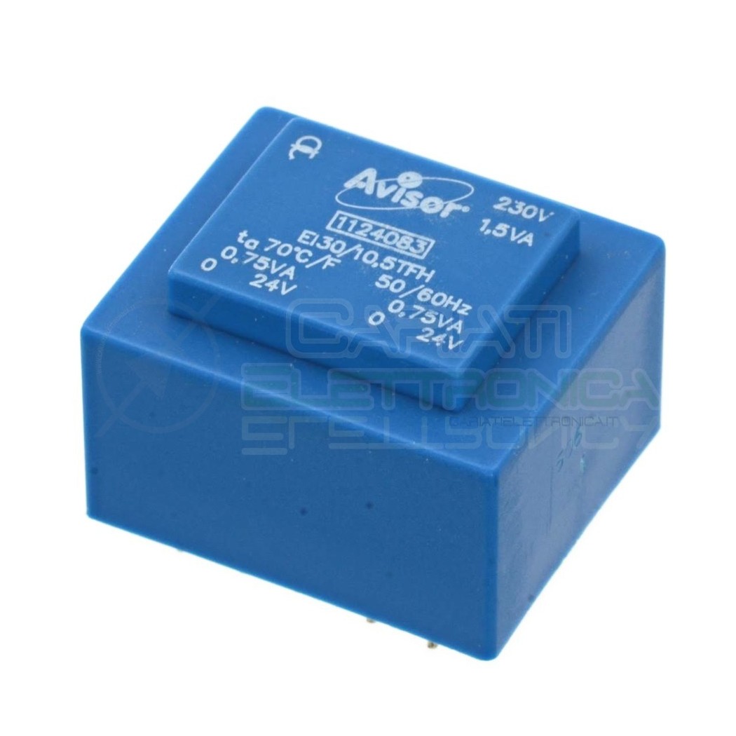 Encapsulated Transformer 1,5VA Out 2x 24V In 230V AcAvisor