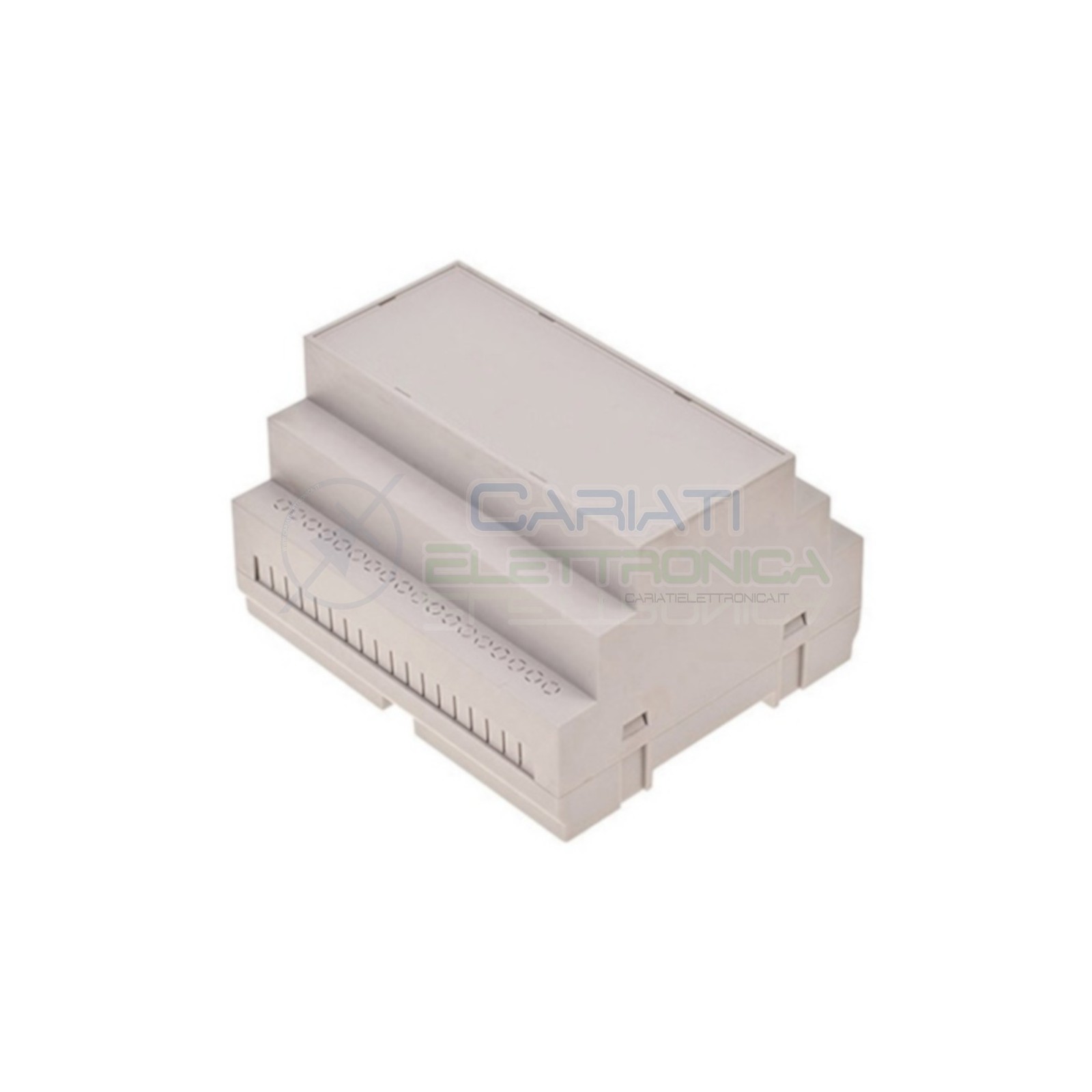 Contenitore Custodia DIN 105x90x65 mm per Quadro elettrico Guida DIN Grigio Domotica