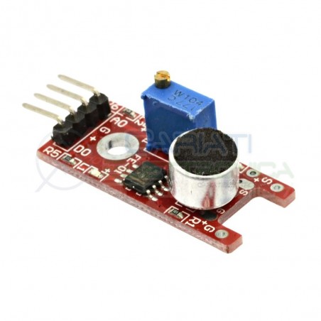 MODULO SENSORE RILEVAMENTO SUONO RUMORE CON MICROFONO LM393 ARDUINO