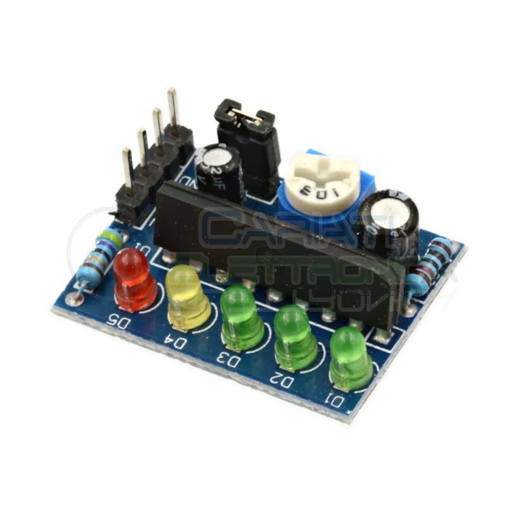 Modulo indicatore di livello Batteria Audio Frequenza KA2284 Arduino