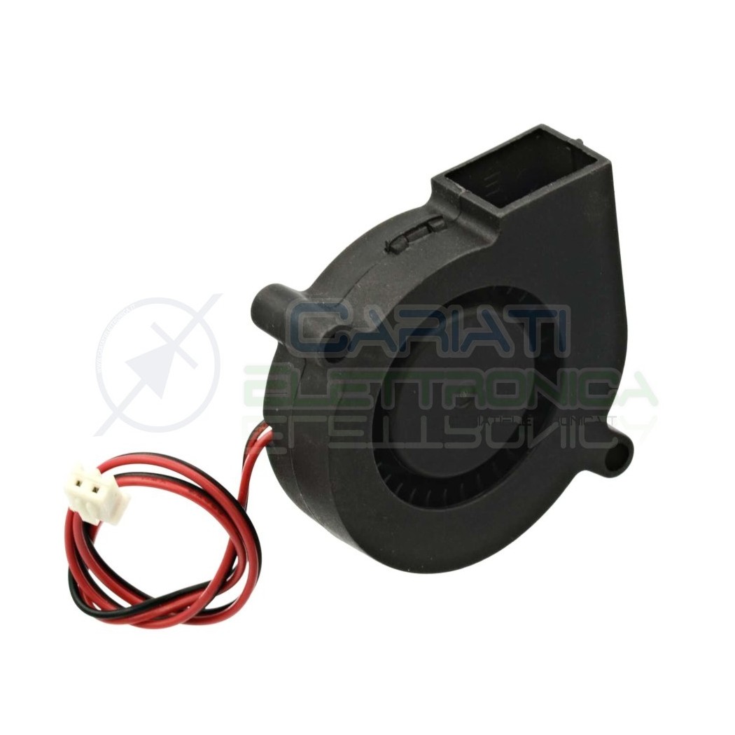 Ventola turbo 12V 0,15A 50x50x15mm raffreddamento stampante 3D Generico