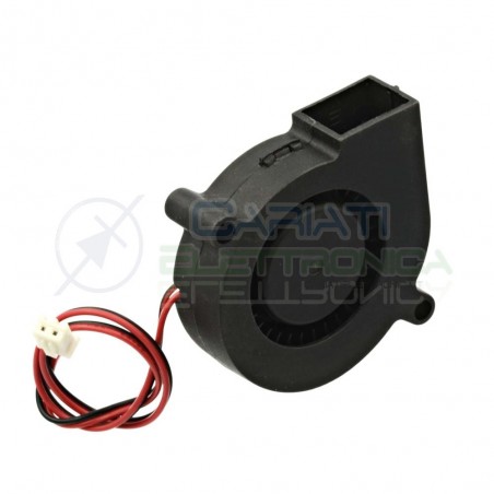 Ventola turbo 12V 0,15A 50x50x15mm raffreddamento stampante 3D Generico