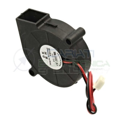 Ventola turbo 12V 0,15A 50x50x15mm raffreddamento stampante 3D Generico