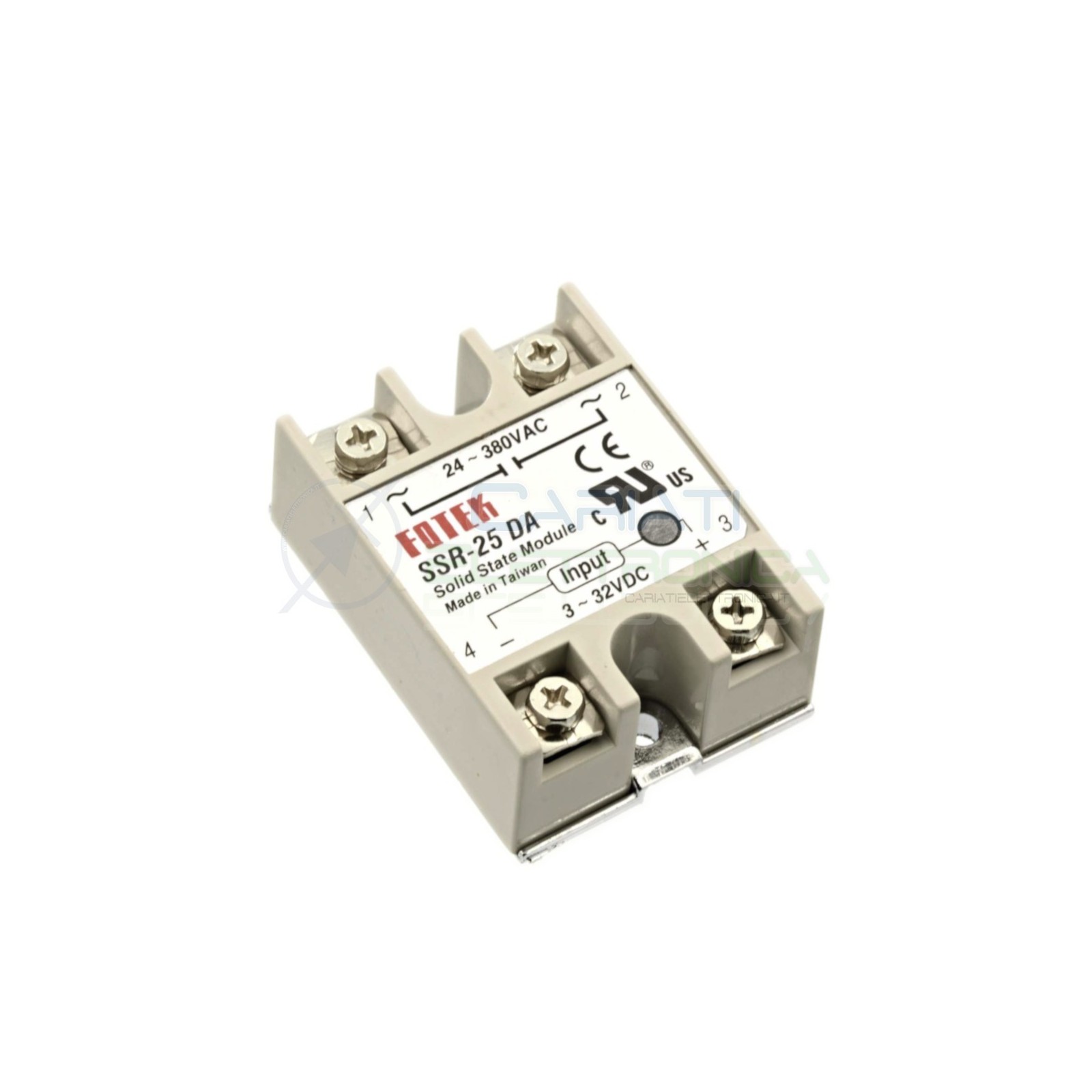 Relè Statico 25A 3-32Vdc 24-380Vac SSR-25 DA SSR-25DA Stato Solido RelayGenerico