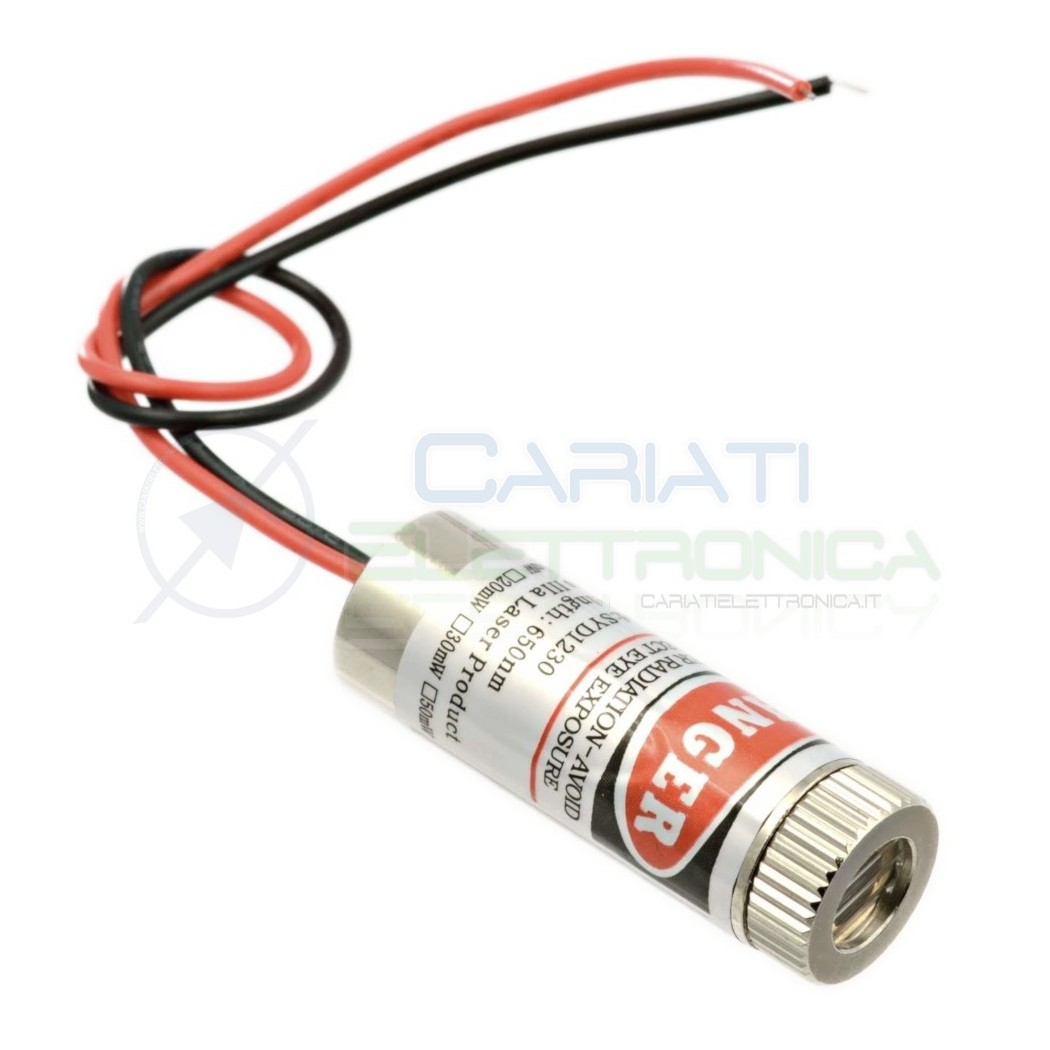 Laser a Linea 650nm Rosso 3V 5V dc diodo puntatore diode pointer