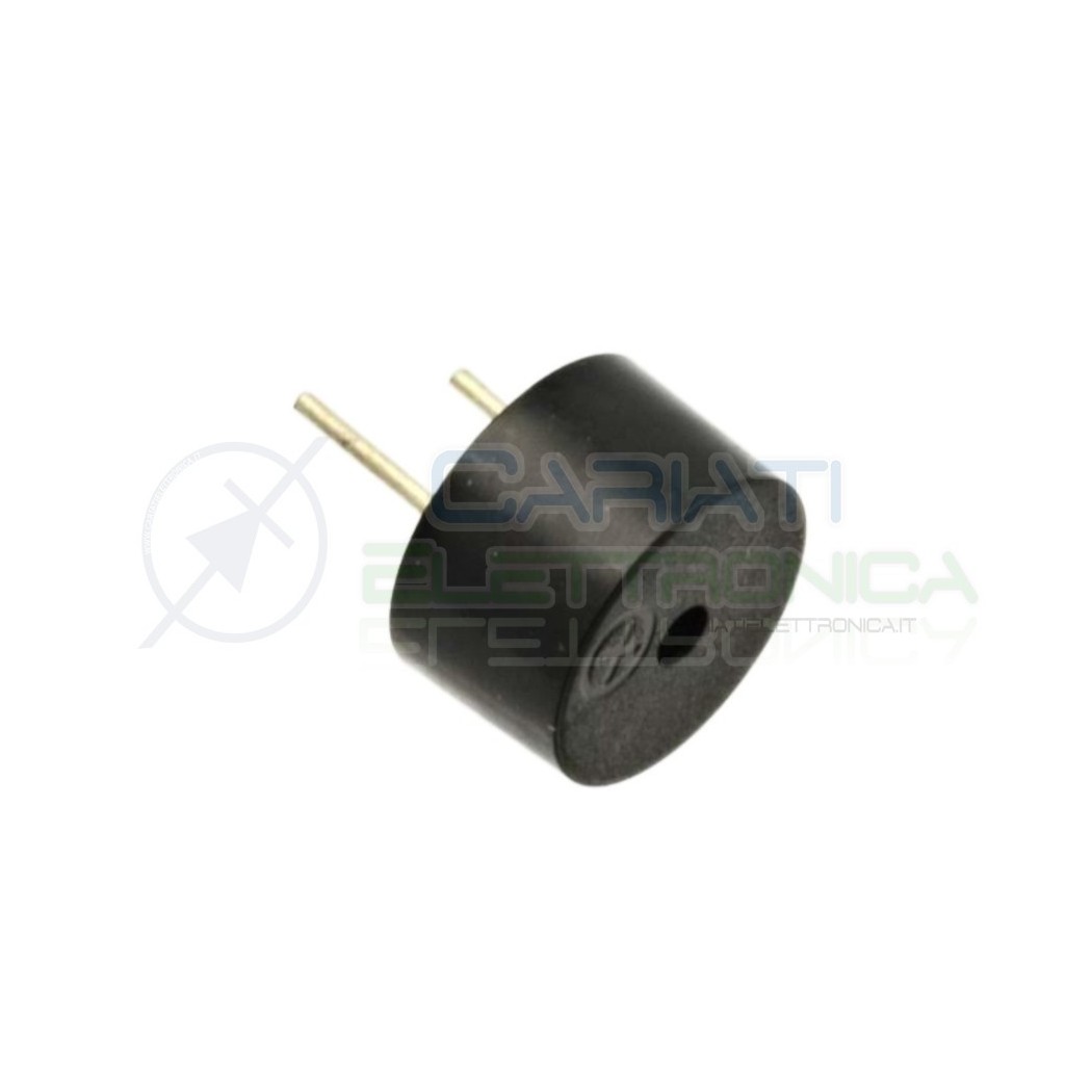 Cicalino Buzzer attivo 9.6x5 mm 3V 5V 12V Con Oscillatore Integrato