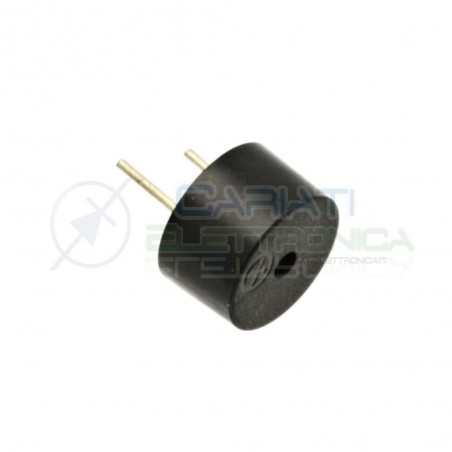 Cicalino Buzzer attivo 9.6x5 mm 3V 5V 12V Con Oscillatore Integrato