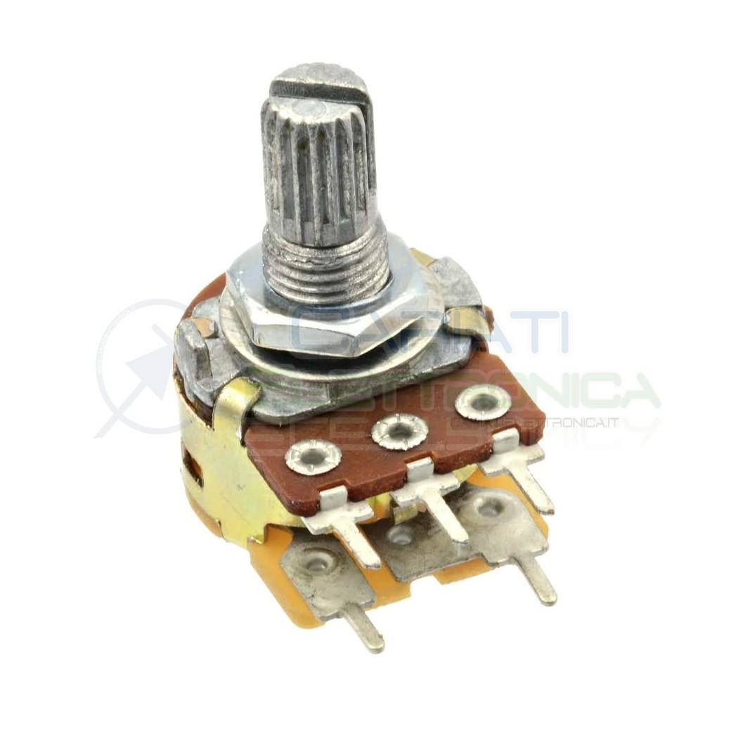 POTENZIOMETRO 50Kohm LINEARE MONOGIRO CON INTERRUTTORE SWITCH 50 Kohm 15mmGenerico