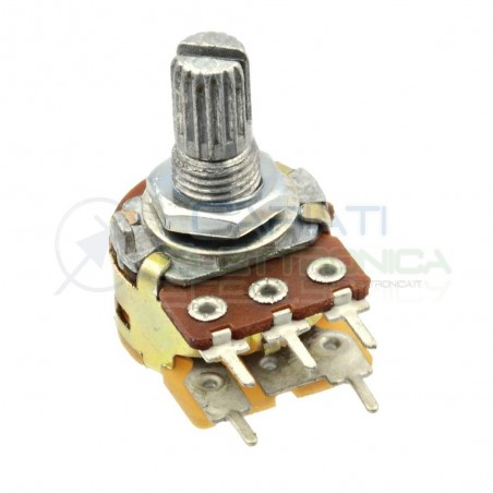 POTENZIOMETRO 50Kohm LINEARE MONOGIRO CON INTERRUTTORE SWITCH 50 Kohm 15mmGenerico