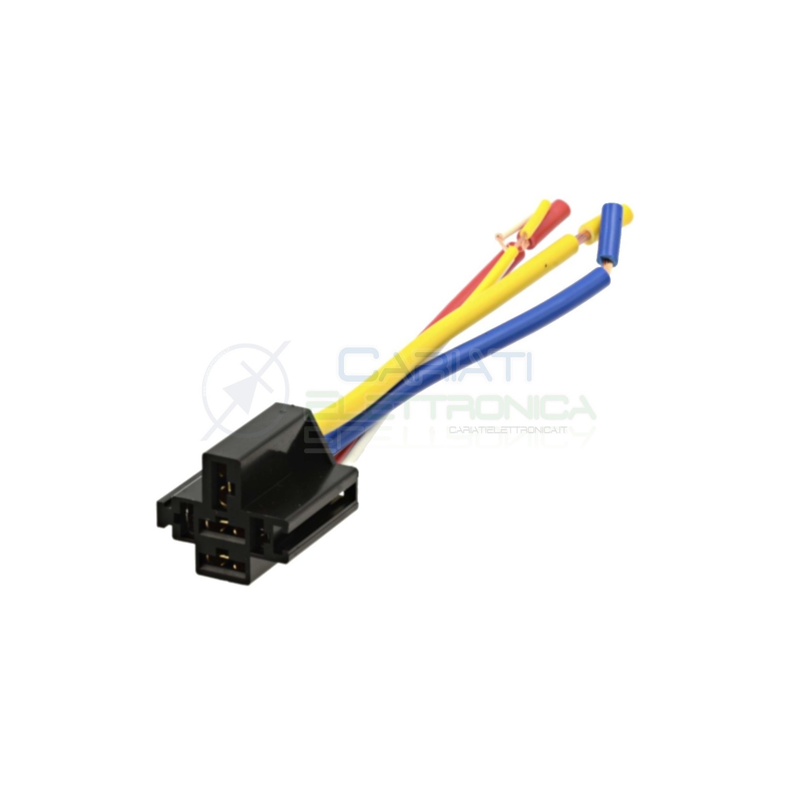 Zoccolo per relè relay 5 pin 80A Auto Camper lunghezza cavi 13cmGenerico