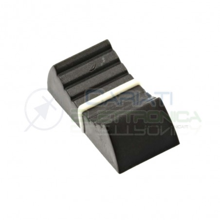 2 Pezzi Manopola Pomello Knob per Potenziometro a slitta slide con testa 4mm