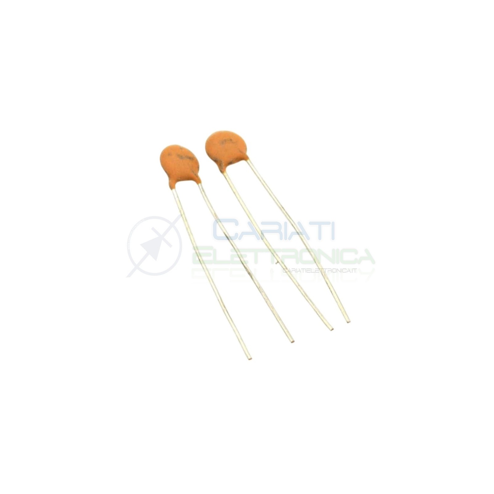 10 PEZZI Condensatore Ceramico a Disco 2200pF 2200 pF 50V SL Passo 2,54mm