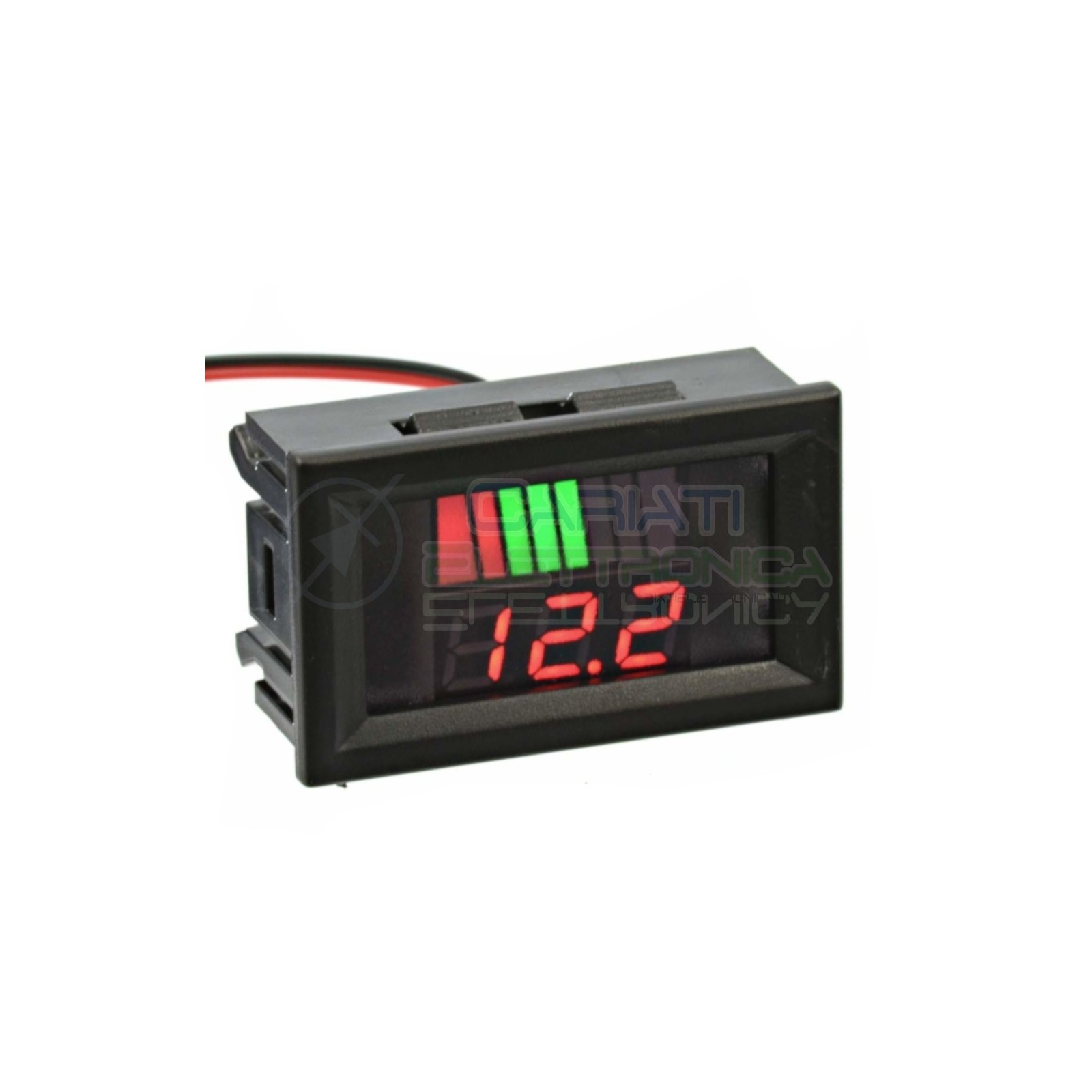 INDICATORE DI CARICA VOLTMETRO Display led per batterie al piombo 48V Generico