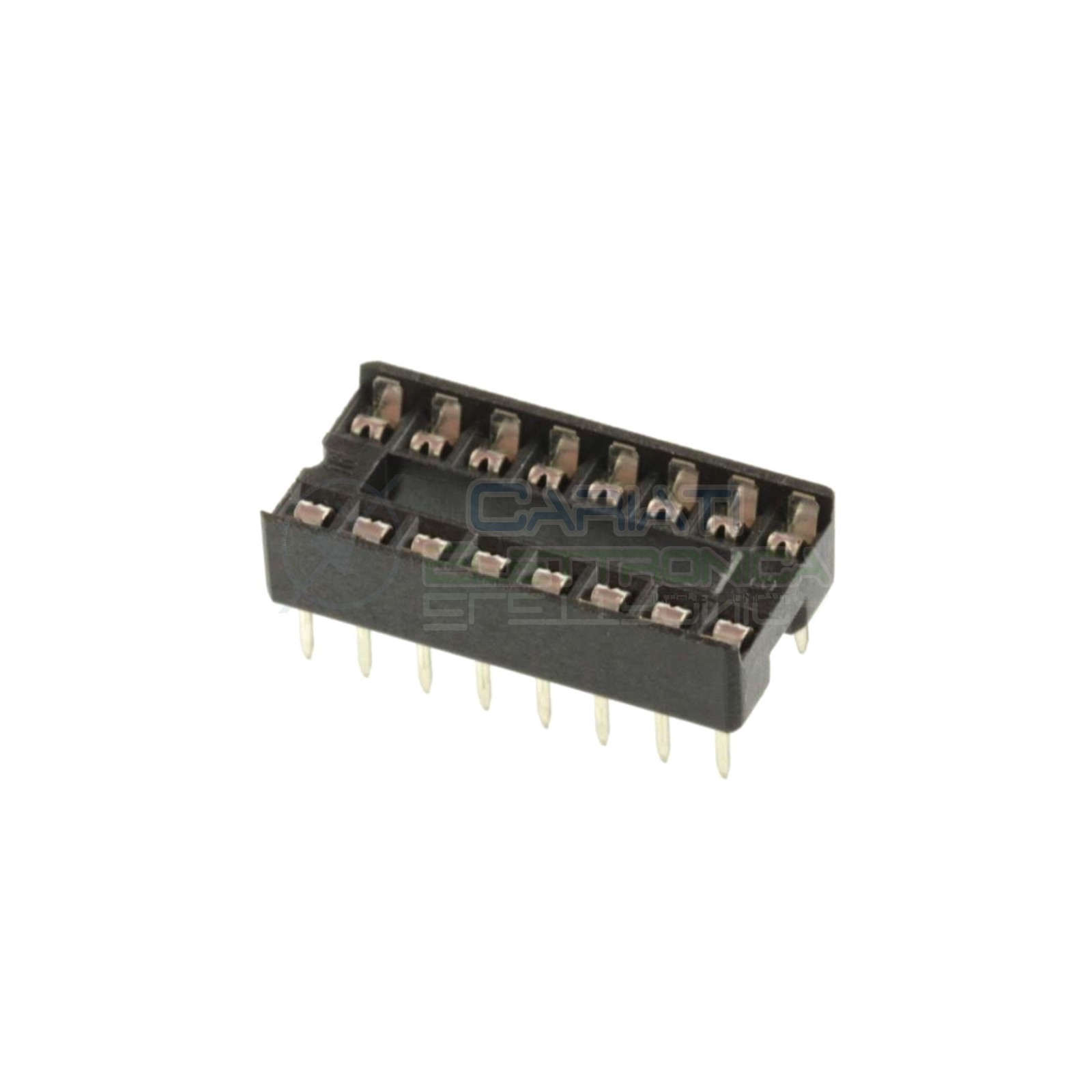 10 Pezzi Zoccolo Zoccoli Doppia Molla 16 Pin per circuiti integrati DIL Generico