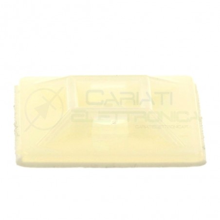 100 PEZZI Supporto Adesivo per Fascette Cablaggi PortaFascette 28 x 28 Generico